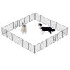 Dog Pens Outdoor 32" Height Foldable Heavy Duty Metal Portable Dog Playpen Indoor Anti-Rust Exercise Dog Fence with Doors for Large/Medium/S