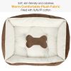 Pet Dog Bed Soft Warm Fleece Puppy Cat Bed Dog Cozy Nest Sofa Bed Cushion