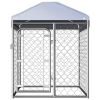 Outdoor Dog Kennel with Roof