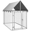 Outdoor Dog Kennel with Roof