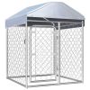 Outdoor Dog Kennel with Roof