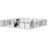 Dog Pens Outdoor 32" Height Foldable Heavy Duty Metal Portable Dog Playpen Indoor Anti-Rust Exercise Dog Fence with Doors for Large/Medium/S