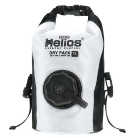 Dog Helios 'Grazer' Waterproof Outdoor Travel Dry Food Dispenser Bag (Color: White)