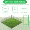 Dog Pens Outdoor 32" Height Foldable Heavy Duty Metal Portable Dog Playpen Indoor Anti-Rust Exercise Dog Fence with Doors for Large/Medium/S