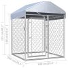 Outdoor Dog Kennel with Roof